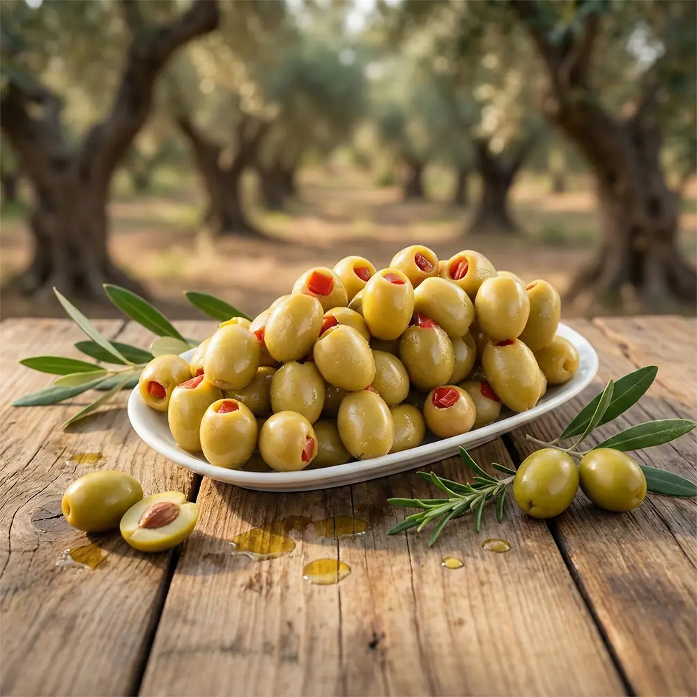 Yeşil Biberli Zeytin