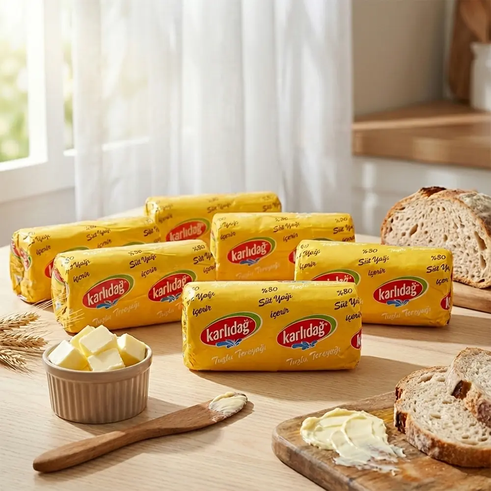 Karlıdağ Tuzlu Rulo Tereyağı 1 Kg 6'lı Paket