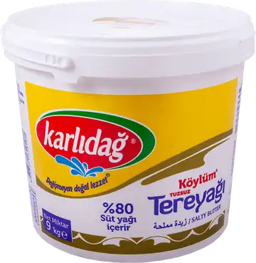 Karlıdağ Köylüm Tuzsuz Tereyağı 9 kg