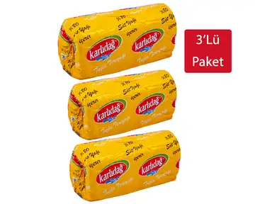 Karlıdağ Tuzlu Rulo Tereyağı 1 Kg 3'lü Paket