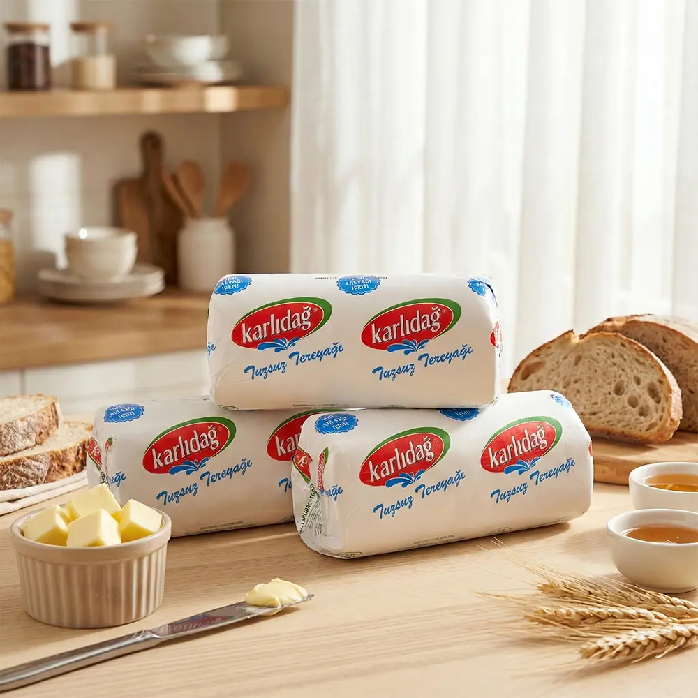 Karlıdağ Tuzsuz Rulo Tereyağı 1 Kg 3'lü Paket